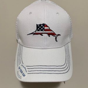 Tommy Bahama Mesh Trucker Flag Marlin Cap Hat